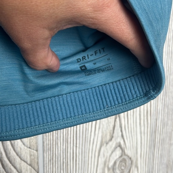 Nike Womens Sports Bra Training Size Medium Blue Dri Fit - Picture 5 of 5